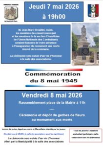 affiche cérémonies 7 et 8 mai 2026