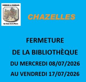 FERM BIBLIO JUILLET 2026